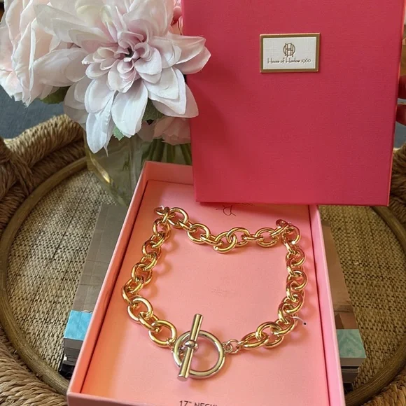 HOUSE OF HARLOW 2 TONE NECKLACE - Picture 1 of 5